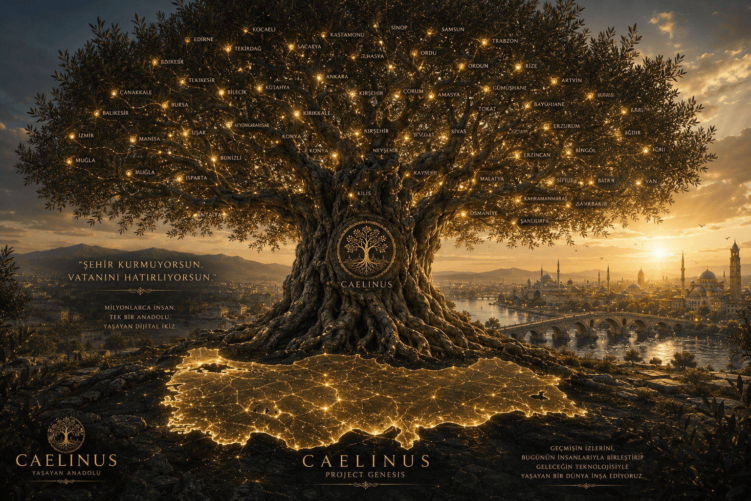 Canonical Tree of Life artwork on the CAELINUS Codex